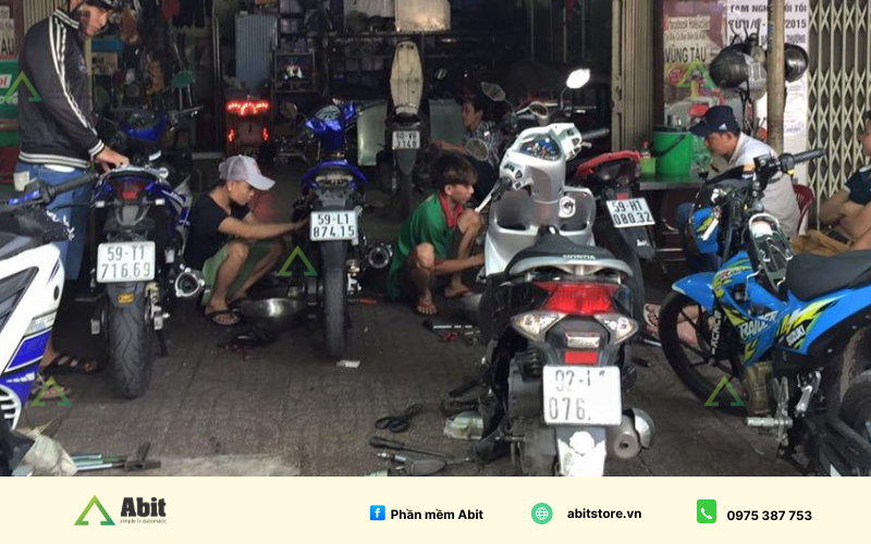 mở tiệm sửa xe nhỏ